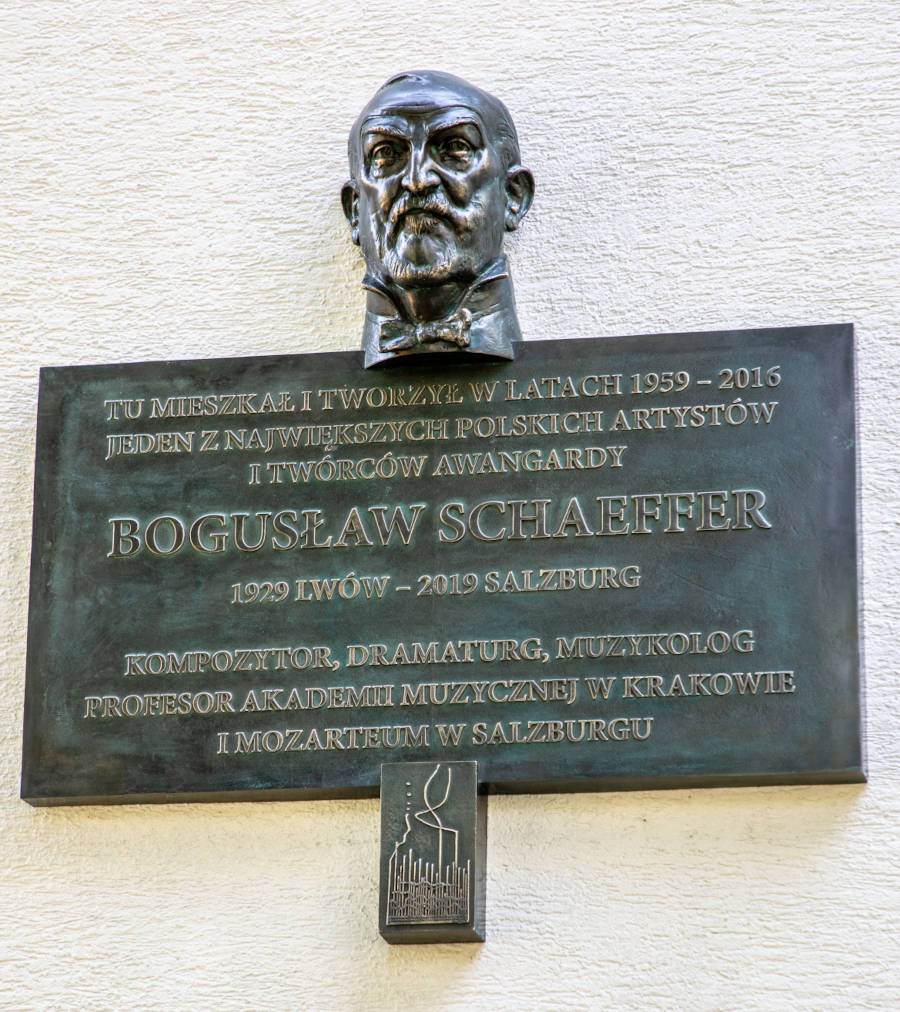 Tablica upamiętniająca B.Schaeffera w Krakowie