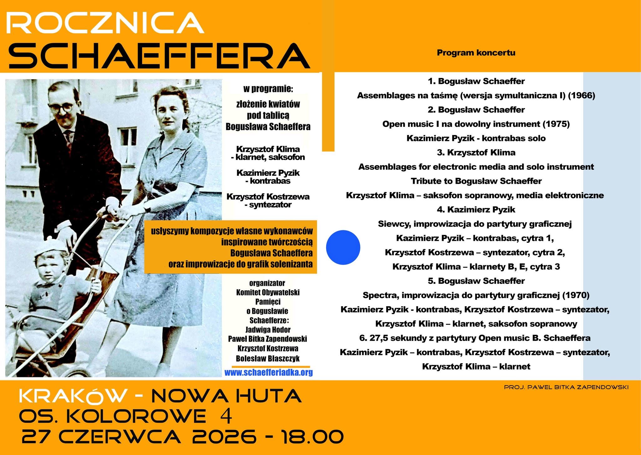 Rocznica Bogusława Schaeffera – 27 czerwca 2026